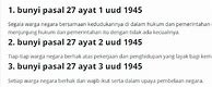 Pasal 27 Ayat 3 Perwujudannya Adalah